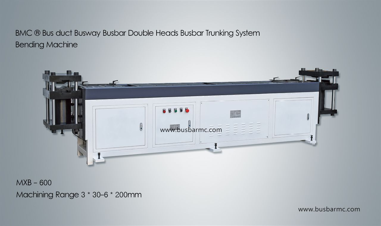 Double heads busbar bending machine trunking system