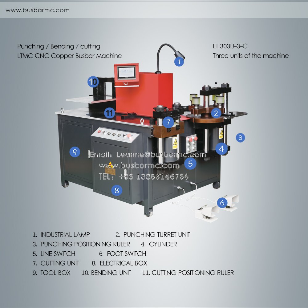 copper busbar machine