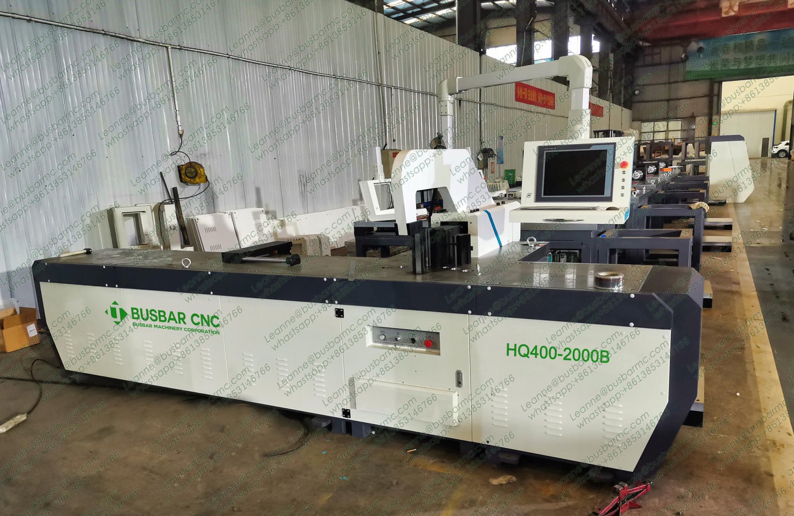 เครื่องดัดบัสบาร์ทองแดง CNC HQ400-2000B มอเตอร์เซอร์โว | ดัดบัสบาร์ทองแดงและอลูม